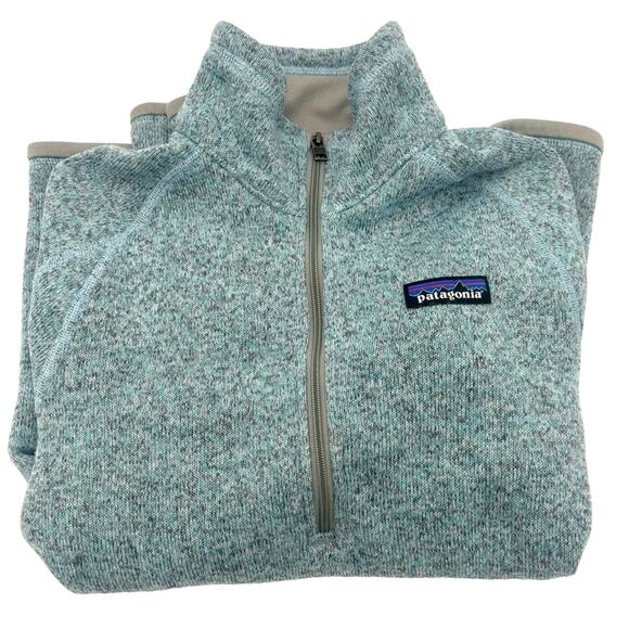 Patagonia Women's “Better Sweater” 1/4 Zip Fleece Size X-Small in Steam Blue-EUC - Picture 4 of 9